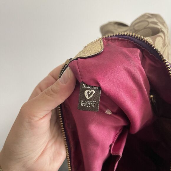 Coach Poppy Tartan Plaid Glam 15882 Shoulder Handbag Tote - RARE y2k grunge - Picture 10 of 16